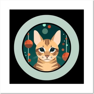 Bengal Cat Xmas Ornament, Love Cats Posters and Art